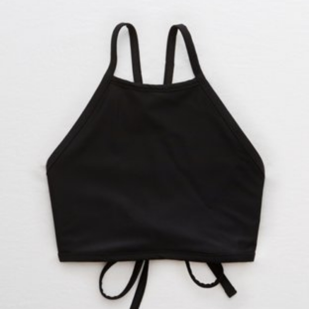 Aerie high neck bikini top